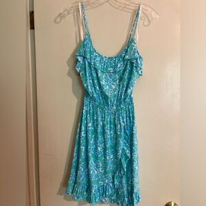 Lily Pulitzer Faux Wrap Ruffle Front Sundress